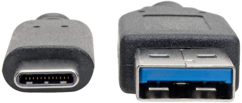 Tripp Lite USB 3.1 Gen 1 Cable 5 Gbps USB-C to USB-A, Type-C, Thunderbolt 3, (M/M), 1.83 m (U428-006), Black - Image 4
