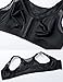 DELIMIRA Women's Full Coverage Front Closure Wire Free Back Support Posture Bra Black 46C