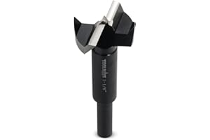 TOOLMAYS 1-1/8" Forstner Drill Bit, Forstner Bits for Woodworking, 1-1/8 Inch Drill Bit Round Shank Drilling Cutting Tool for Woodworking