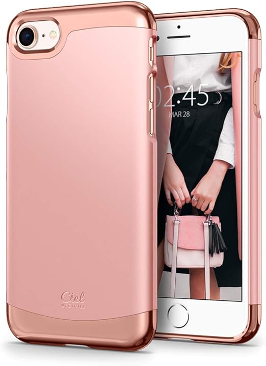 Amazon Com Cyrill Ciel Colene Collection Designed For Apple Iphone 8 Case 17 Designed For Apple Iphone 7 Case 16 Rose Gold Electronics
