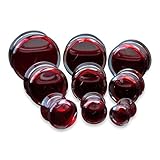 Pair of Fake Blood Filled Acrylic Ear Plugs All sizes, 0 gauge (8mm) - 1 1/2
