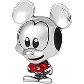 JEWBERY S925 sterling silver Astronaut Flower Little Animal Family Tree Heart Charm DIY beads are suitable for Pandora's charming beads