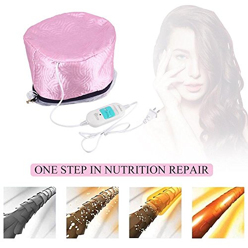 image for Hair Steamer Cap, Aolvo Hair Care SPA Beauty Steamer Hair Thermal Trea