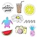 KRAFT'D Cute Beach sticker packs, great accessories for waterproof water bottle stickers, laptop, flask stickers, phones, Ocean Flower Sea Designs Proudly Made in Huntington Beach California
