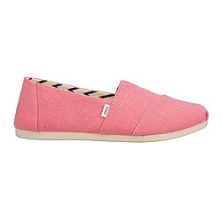 TOMS Womens Alpargata Slip On Flats Casual - Pink
