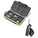 Beeway Tough Water Shock Resistant Protector Memory Card Carrying Case Holder 24 Slots for SD SDHC SDXC and Micro SD TF with Storage Bag & Carabiner
