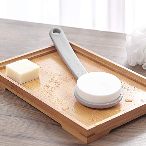 Midream Bath Body Skin Lotion Applicator for Back, Long Reach Handle Post-shower Brush Sponge Pad