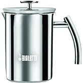 Bialetti Cappuccino Machine Milk Frother, Small, 200 milliliters, Steel