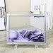 CooCu Dynamic Moving Sand Picture,Sand Art,Sandscapes Art in Motion,Desktop Art Toys,Best Gift to Your Friend with Gift Card(Purple) (M)