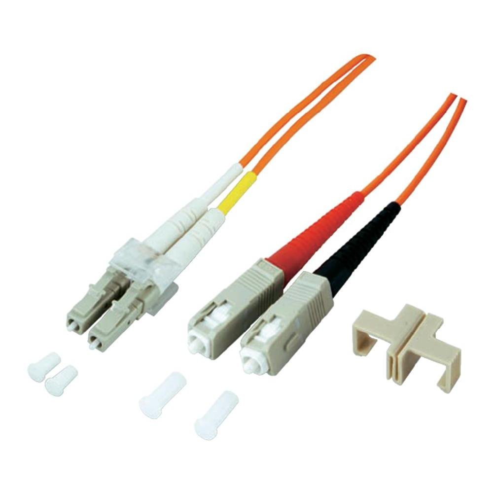 EFB-Elektronik, Violet Fiber Optic Cable – LC-SC 50/125µ 5 m LC SC beige, OM4 LC/SC Fibre Optic Cable (5 m, pink)