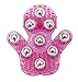 Leegoal Massage Glove with 9 360-degree-roller Metal Roller Ball Beauty Body Care
