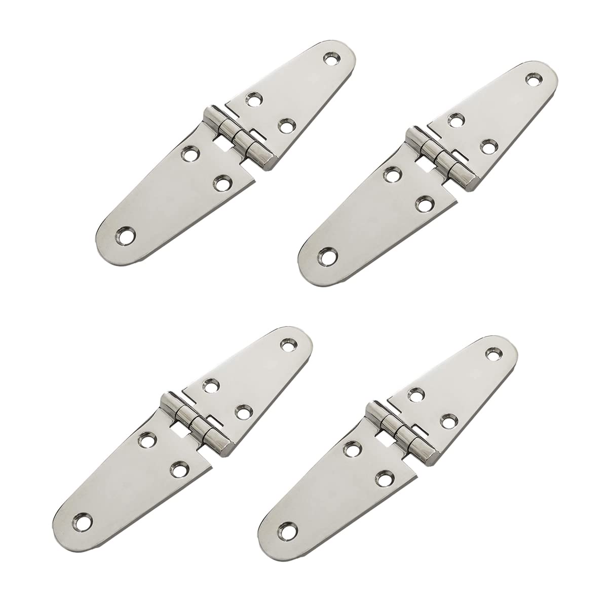 WXFEXIA Marine Stainless Steel Strap Hinges for RV Boat Skylight Locker Hatch & Door, Top Mount 7-1/8" x 1-5/8", 4Pcs