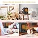 FOCHEA 950W/1500W Ceramic Space Heater with Adjustable Thermostat, Personal Portable Indoor Heater Fan with Overheat and Tip-Over Protection & Carry Handle, Quiet, Perfect for Home & Office