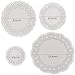 PROKITCHEN 400-pack Lace Paper Doilies Round White Doily Cake Paper Decorative Cake Packaging Paper Pad 4.5,6.5,8.5,10.5 Inch