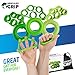 HerculesGrip Hand Grip Strengthener Home Workout Kit - 6 Pack -Grip Ring & Finger Stretcher -3 Resistance Levels - Easy, Medium, Heavy - Increase Strength, Improve Dexterity & Speed Up Recovery