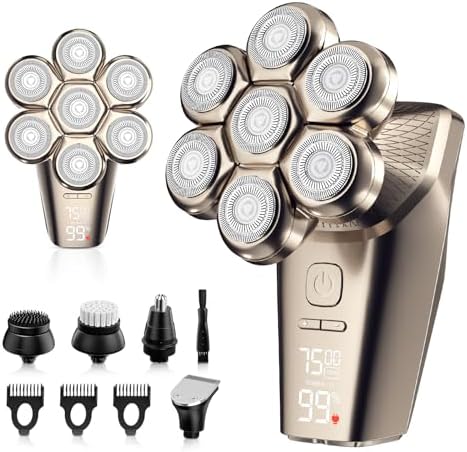 Saudi Razor Somony Electric Razor for Men 7D Head Shavers for Bald Men, 5 in 1 ...