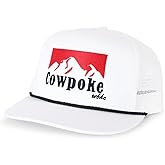 Whiskey Bent Hat Company Authentic 5-Panel Snapback Trucker Hat - Cowboy Killer 2.0 Cowpoke Embroidered Logo