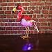 Solar Lights, Metal Pink Flamingos Seven Color Changing Lights, Outdoor Garden led Lights, lawns, Roads, Gardens, Flamingos Yard Decor,Christmas Decorations