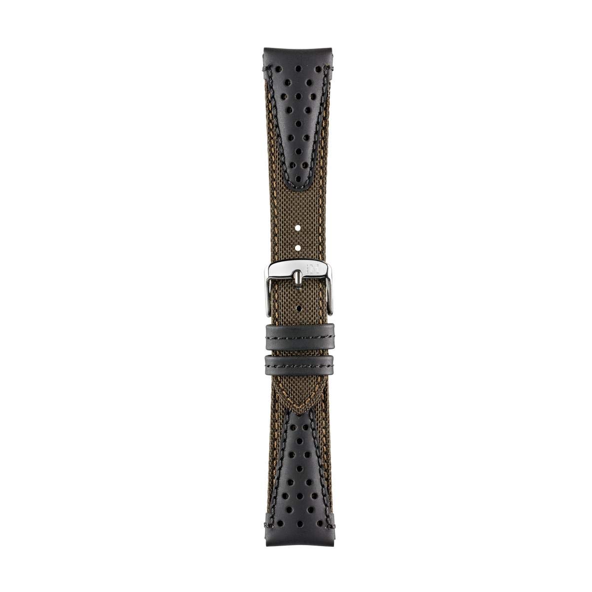 Morellato Unisex Sport Collection Volleyball Cordura Fabric Leather Watch Strap A01X4747110, brown, 20mm, Strap