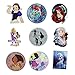 100Pack Different Cartoon Princess Themes Stickers Snow White Princess Anna Sticker Decals for Water Bottle Laptop Cellphone Bicycle Motorcycle Car Bumper Luggage Travel Case. Etc (Cartoon Princess)