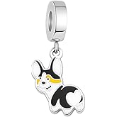BlingNuts Women Love Puppy Animal Bulldog Corgi Dog Charm Compatible with Pandora Charms Bracelets for Women