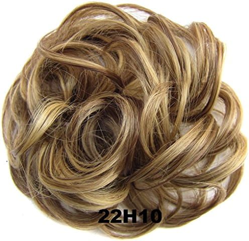 Ladies Elastic Wave Curly Synthetic hairpieces Scrunchie Wrap For Hair Bun Chignon Accessories 30g (22H10)