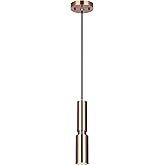 CANARM Mia 1-Light Pendant, Gold Finish with Adjustable Cord, Uses 35W Bulb, Modern Lighting for Dining Room, Kitchen or Entr