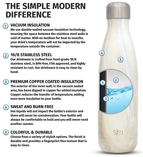image for Simple Modern 25 oz Wave Water Bottle - Stainless Steel Hydro Swell Fl