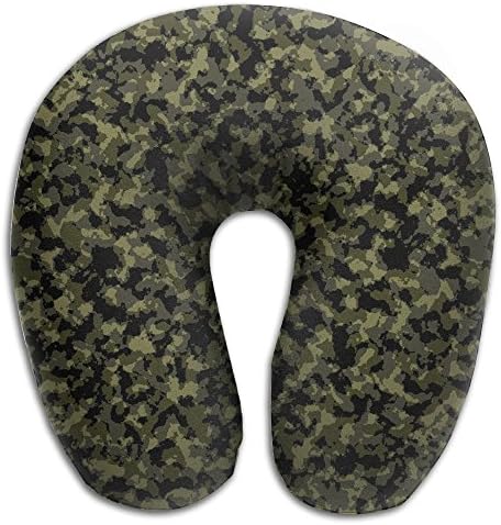 TravelMaster Camouflage Memory Foam Travel Neck Pillow