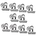 COSMOS 10 Pcs Heavy Duty Metal Refrigerator Magnetic Spring Clips Clamp
