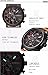 Curren Men's Outdoor Sport Military Quartz Analog Round Dial Leather Band SecondsWrist Watch Orange
