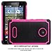 Microsoft Lumia 435 Case, Style4U Dual Layer Hybrid Armor Protective Case Cover for Microsoft Lumia 435 with 1 Stylus [Hot Pink]