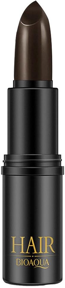 Professional Hair Chalk Lipstick Hair Color Pen To Cover White Crayon Fast Temporary Hair Dyeing Non-toxic (Brown)