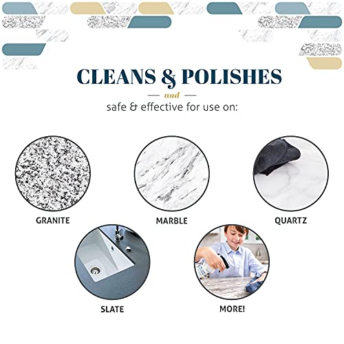 Therapy Granite Cleaner Kit with Microfiber Daily Countertop Cleaner