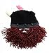 Beard Head Viking Looter Beard Beanie - Funny Knit Horned Hat and Fake Beard
