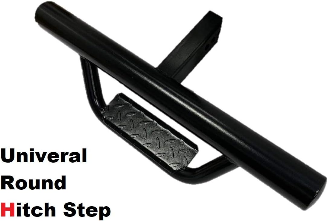 Ajaa Universal Hitch Steps Rear Bumper Guard (Round Style)
