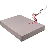 Mecerock 6 Colors Grey Twin Size Waterproof Mattress Protector Washable Mattress Cover Fitted to 18" Deep