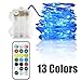 Flashing Led Battery Powered String Lights, Twinkle Led Lights Color Changing Fairy Lights for Bedroom Firefly Fairy String Lights Flashing Remote Control Waterproof 13 Colors 16 ft 50 leds