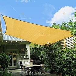 Patio Sun Shade Sail Canopy, 8' x 12' Rectangle