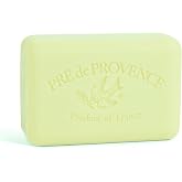 Pre de Provence Artisanal Soap Bar, Enriched with Organic Shea Butter, Natural French Skincare, Quad Milled for Rich Smooth Lather, 8.8 Ounce, Linden