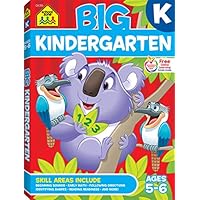 School Zone - Big Kindergarten Workbook - Ages 5 to 6, Early Reading and Writing, Numbers 0-20, Matching, Story Order, and More (School Zone Big Workbook Series)