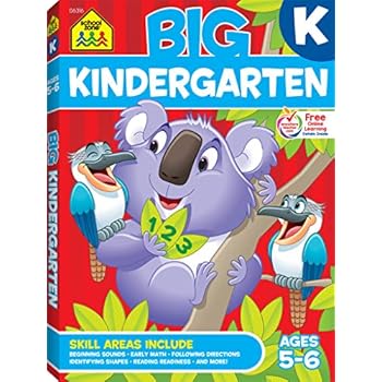School Zone - Big Kindergarten Workbook - Ages 5 to 6, Early Reading and Writing, Numbers 0-20, Matching, Story Order, and More (School Zone Big Workbook Series) School Zone - Big Kindergarten Workbook - Ages 5 to 6, Early Reading and Writing, Numbers 0-20, Matching, Story Order, and More (School Zone Big Workbook Series)