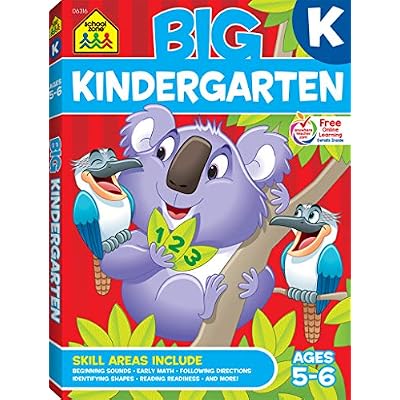 School Zone Big Kindergarten Workbook: 320 Pages, Ages 5 to 6, Early Reading, Early Math, Writing, Numbers 0-20, Alphabet, Sight Words, Matching, Story Order, and More Paperback &ndash; Illustrated, April 29, 2019