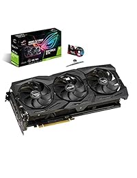 ASUS ROG Strix GeForce GTX 1660 Ti 6GB Overclocked Edition VR Ready HDMI 2.0 DP 1.4 Auto-extreme Graphics card (STRIX-GTX1660TI-O6G-GAMING)