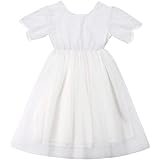 Flower Girl Dress - Long Sleeve Lace First Communion Dress With Bow Sash