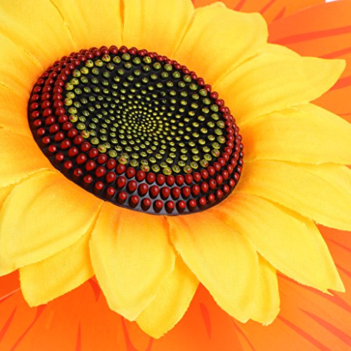 OTGO Colorful Sunflower Windmill Wind Spinner Children's Toys Home Garden Yard Decoration(Color random)
