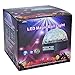Outgeek DJ Lights, 9 Color LED Bluetooth Stage Lights DJ Stage Lighting Rotating Crystal Magic Ball Light Sound Activated Light with Remote Control MP3 Play and USB for Disco Xmas KTV Club Pub Show