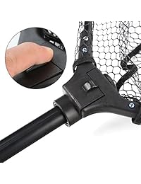 blisswill Red de pesca plegable Fish red de aterrizaje con varilla telescópica extensible handlesafe pesca Catching y liberar