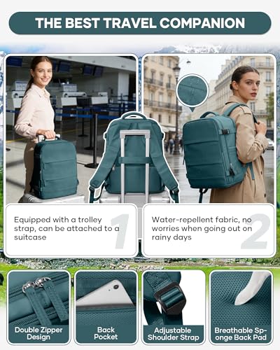 BJLFS Ryanair Travel Backpack with Vacuum 40 x 30 x 20 x 20 cm, 40 x 20 x 25 cm, Ryanair with Pump Cabin Bags for Easyjet 45 x 36 x 20 cm with Vacuum Compression, Casual Backpack for Laptop