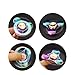 ATESSON Fidget Spinner Metal Hand Spinner, Mini Sized Tri-Spinner Colorful Stainless Steel Removable Bearing, Cool EDC Spinners High Speed 3-5 min Spins Time with 1 Screwdriver and 1 Extra Bearing